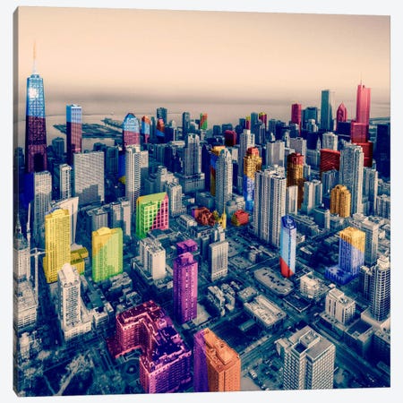 Chicago City Pop Canvas Print #ICA1140} by 5by5collective Canvas Artwork