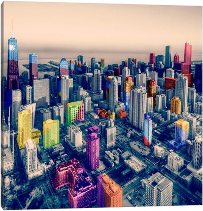 Chicago City Pop Canvas Art Print - 5by5 Collective