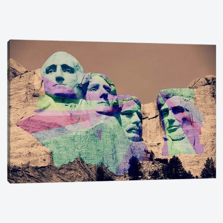 Mt. Rushmore Pop Canvas Print #ICA1144} by 5by5collective Canvas Print