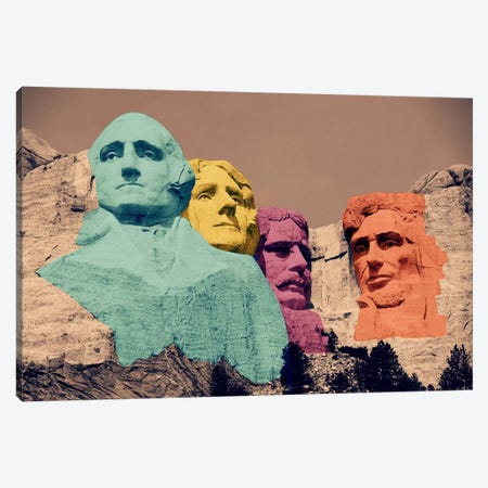 Mt. Rushmore Pop 2 Canvas Print #ICA1145} by 5by5collective Canvas Art Print