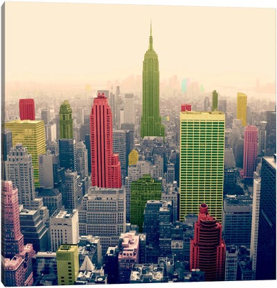 New York City Pop 2 Canvas Art Print - 5by5 Collective