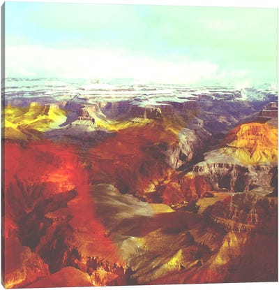 Colorized Canyon Canvas Art Print - Scenic Pop