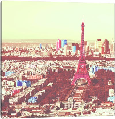 Paris in Color 3 Canvas Art Print - Scenic Pop
