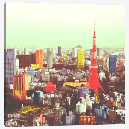 Tokyo in Color Canvas Print #ICA1157} by 5by5collective Canvas Art