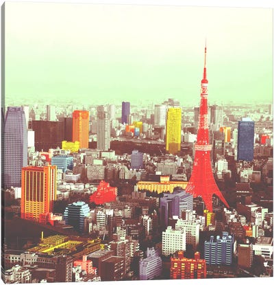 Tokyo in Color Canvas Art Print - Tyrone