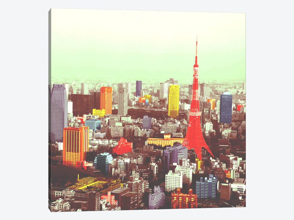 Tokyo in Color by 5by5collective 1-piece Canvas Wall Art