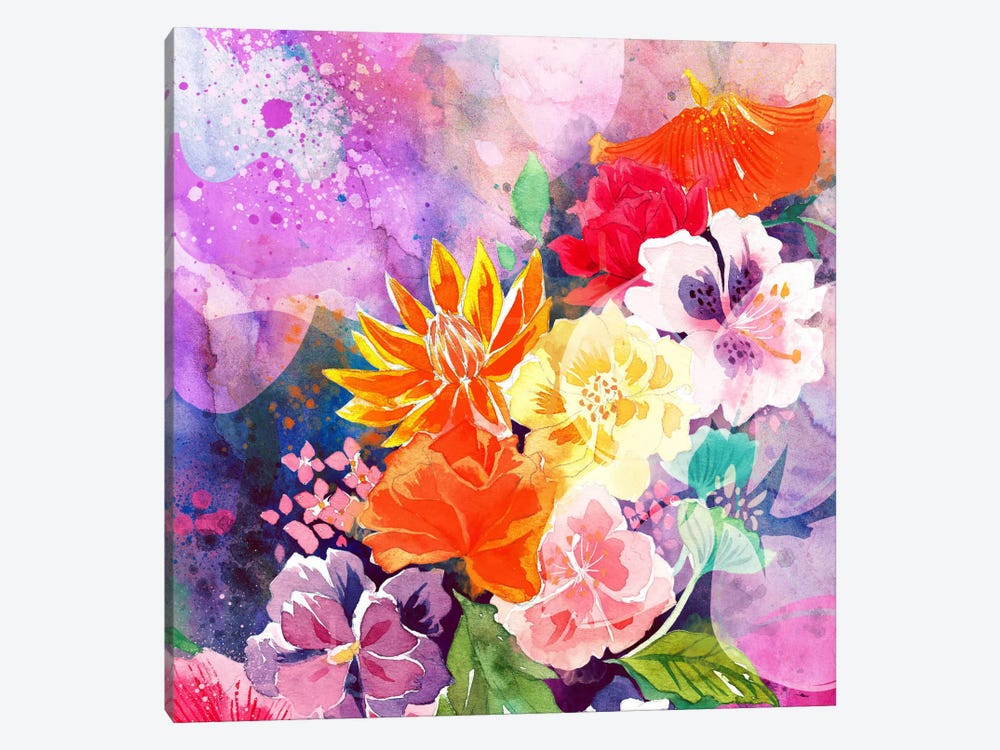 Summer Blossoms by 5by5collective 1-piece Canvas Wall Art
