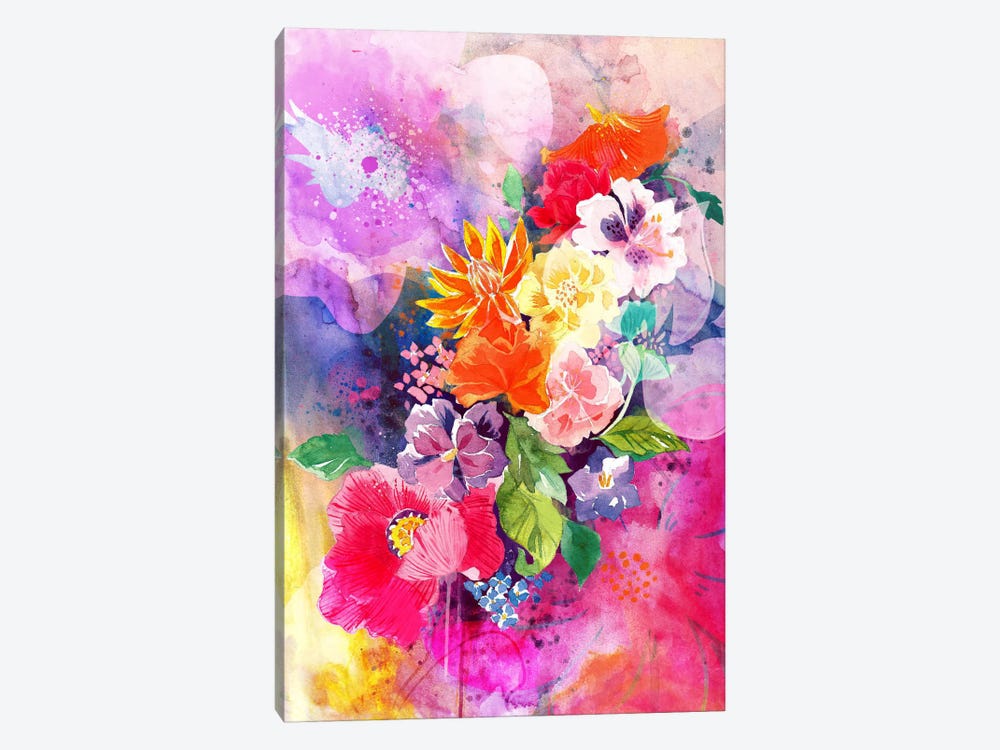 Spring Flowers 1-piece Canvas Wall Art
