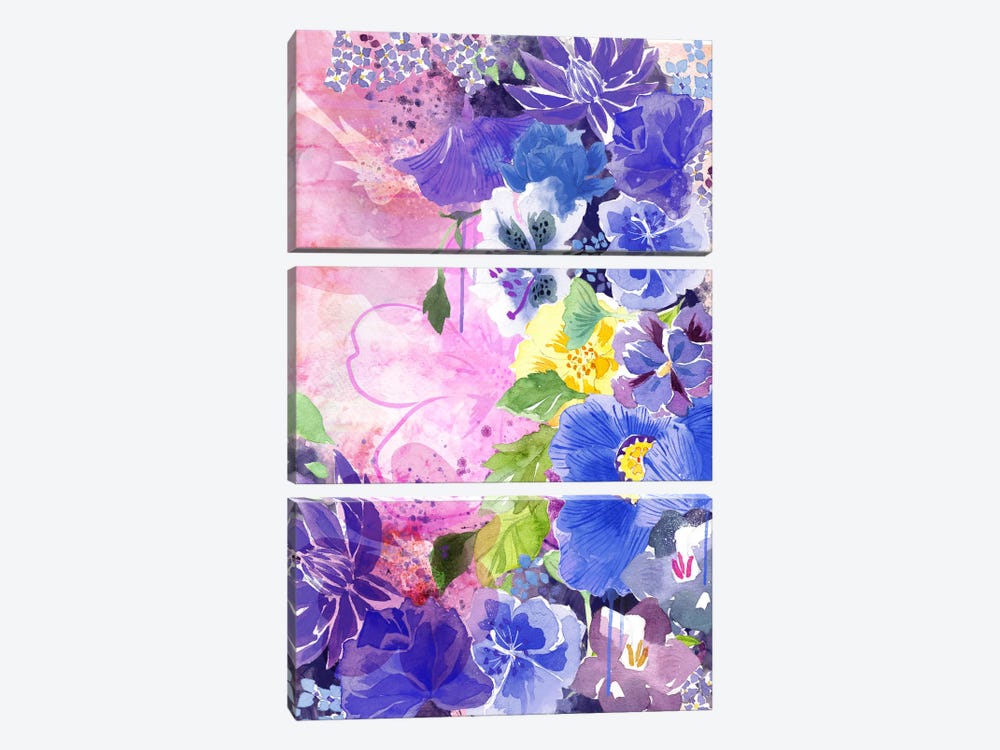 Blossoms by 5by5collective 3-piece Canvas Print
