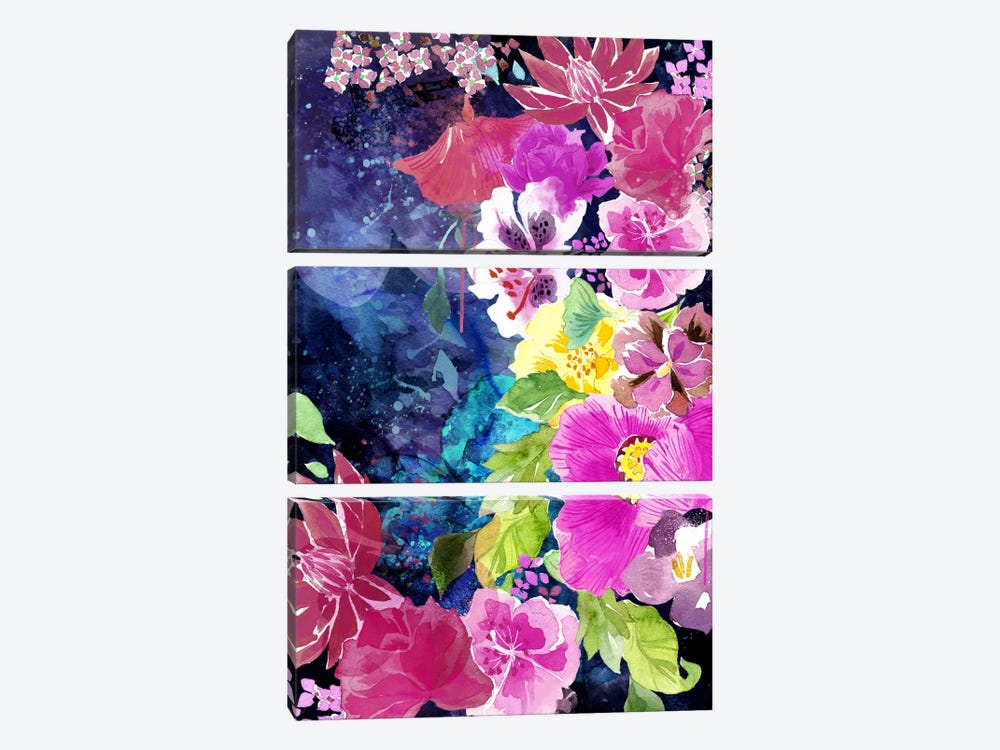 Everlasting Flowers by 5by5collective 3-piece Canvas Wall Art