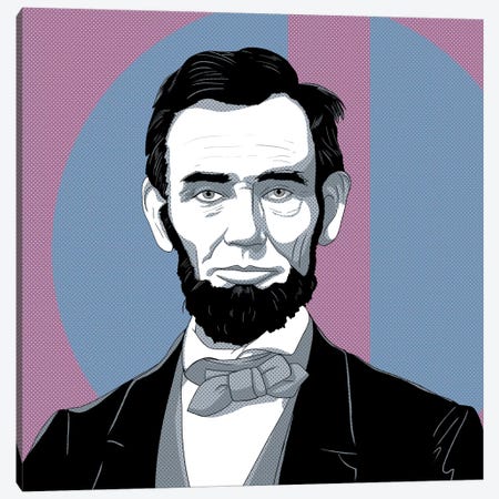Honest Abe #2 Canvas Print #ICA1177} by 5by5collective Canvas Artwork
