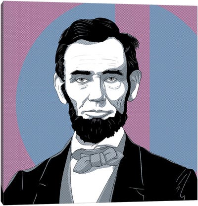 Honest Abe #2 Canvas Art Print - Portrait Art