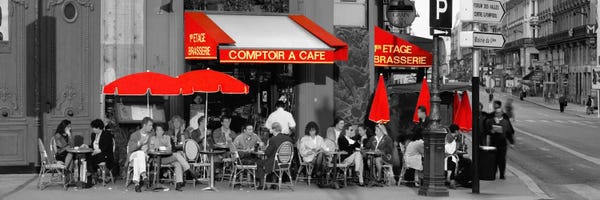 Cafe, Paris, France Color Pop
