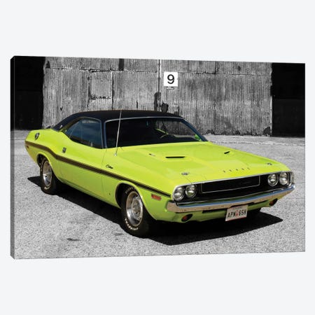 1970 Dodge Challenger Color Pop Canvas Print #ICA1187} by Unknown Artist Canvas Print