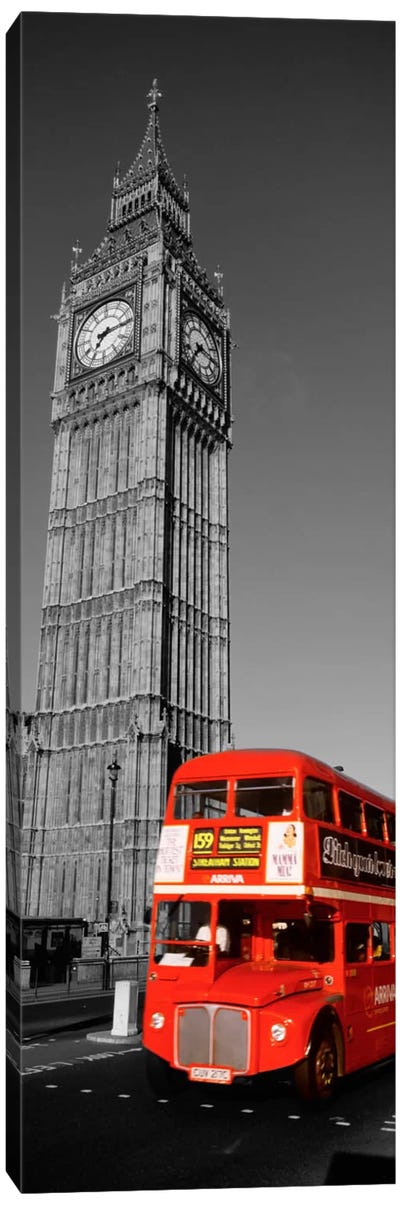 Big Ben, London, United Kingdom Color Pop Canvas Art Print - Famous Buildings & Towers