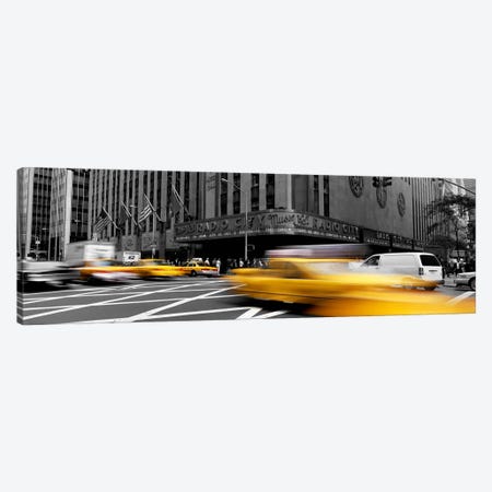 Cars in front of a building, Radio City Music Hall, New York City, New York State, USA Color Pop Canvas Print #ICA1194} by Panoramic Images Canvas Art