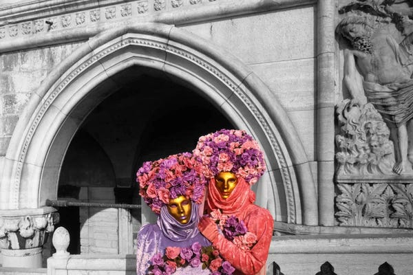 Italy, Venice, Palazzo Ducale, Masquerade Color Pop