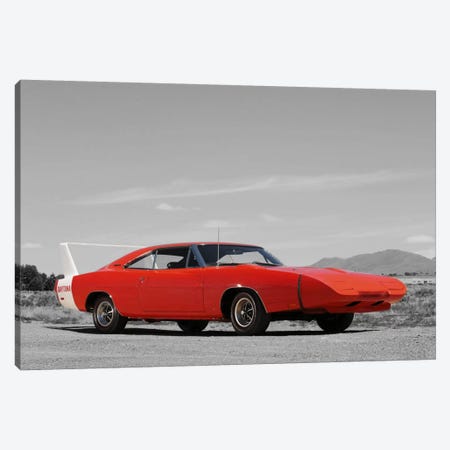 1969 Dodge Charger Daytona Color Pop Canvas Print #ICA1196} by Unknown Artist Canvas Wall Art