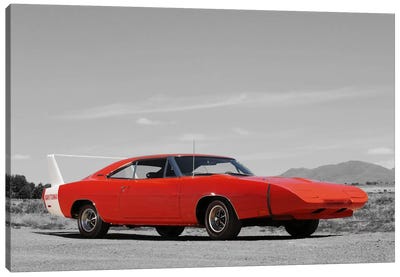 1969 Dodge Charger Daytona Color Pop Canvas Art Print - Dodge