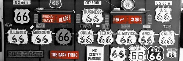 Route 66: Route 66 Sign Collection Color Pop #2 by Panoramic Images