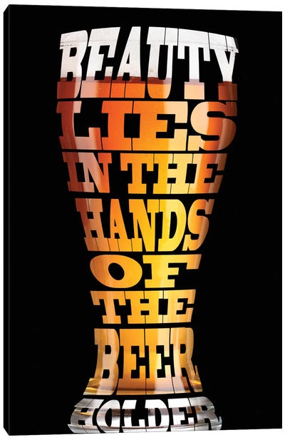 Beer Wisdom Canvas Art Print - Food & Drink Posters