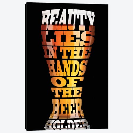 Beer Wisdom Canvas Print #ICA11} by Unknown Artist Canvas Art