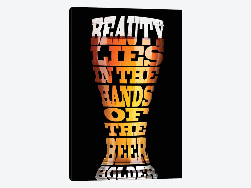 Beer Wisdom by 5by5collective 1-piece Canvas Wall Art