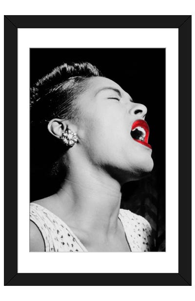 Billie Holiday Color Pop Paper Art Print - Photography Art