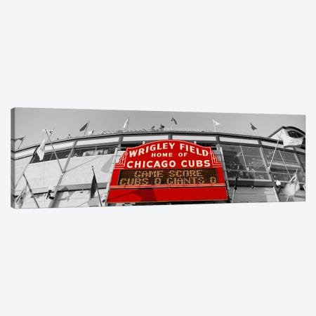 USAIllinois, Chicago, Cubs, baseball Color Pop Canvas Print #ICA1211} by Panoramic Images Canvas Wall Art