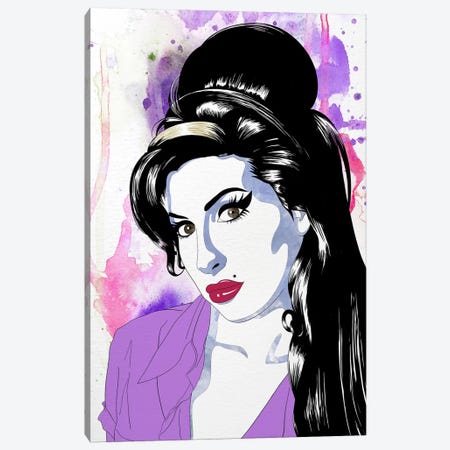 Amy Watercolor Pop Canvas Print #ICA1224} by 5by5collective Canvas Artwork