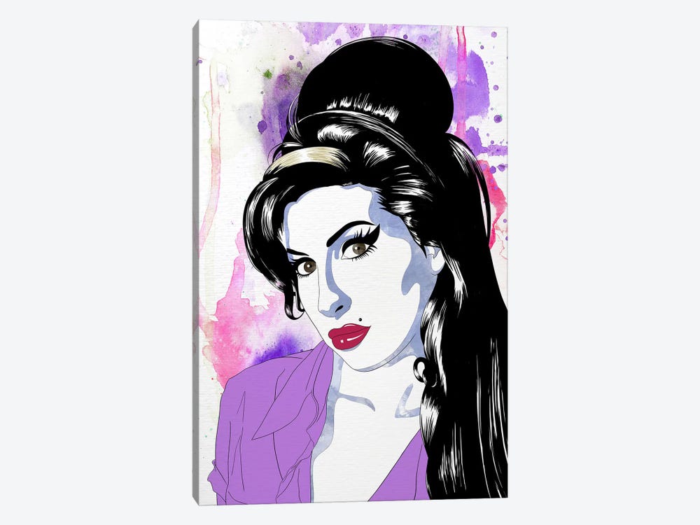 Amy Watercolor Pop by 5by5collective 1-piece Canvas Art