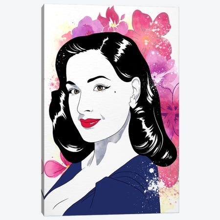 Dita Watercolor Color Pop Canvas Print #ICA1231} by 5by5collective Canvas Wall Art