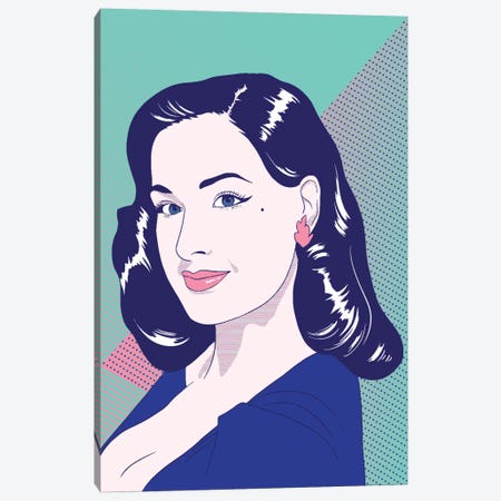 Dita Color Pop Canvas Print #ICA1232} by 5by5collective Canvas Artwork