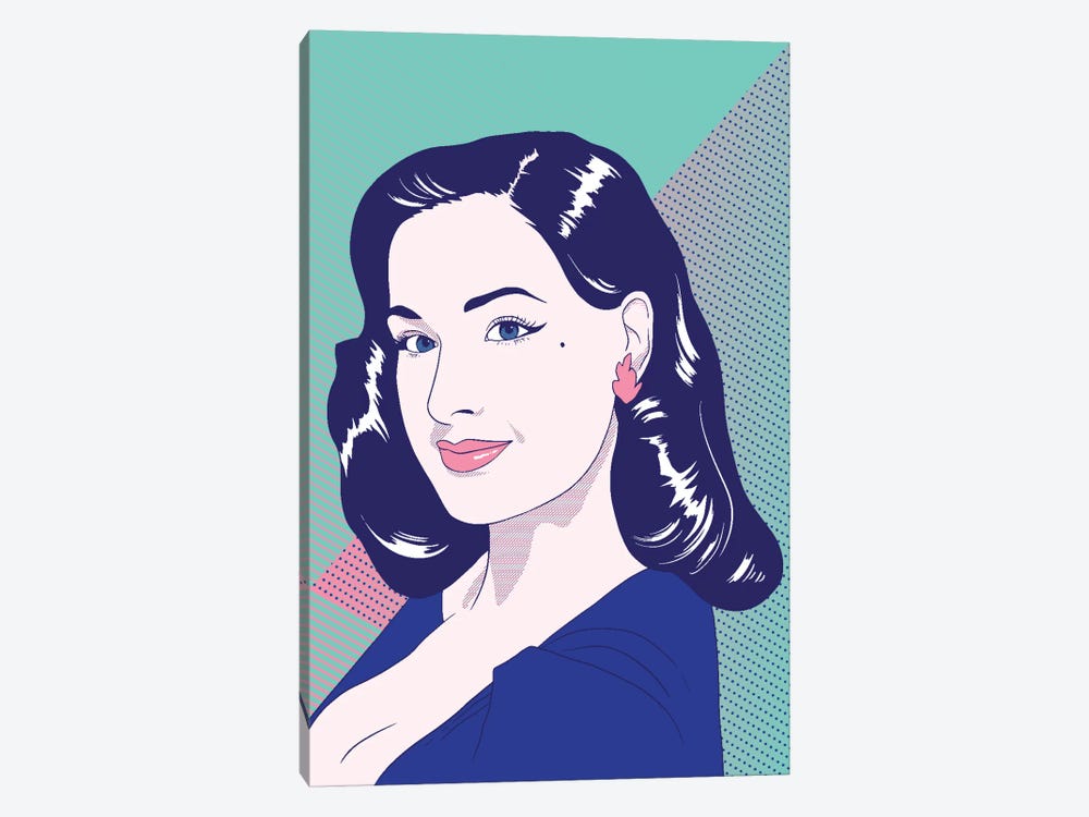 Dita Color Pop by 5by5collective 1-piece Canvas Print