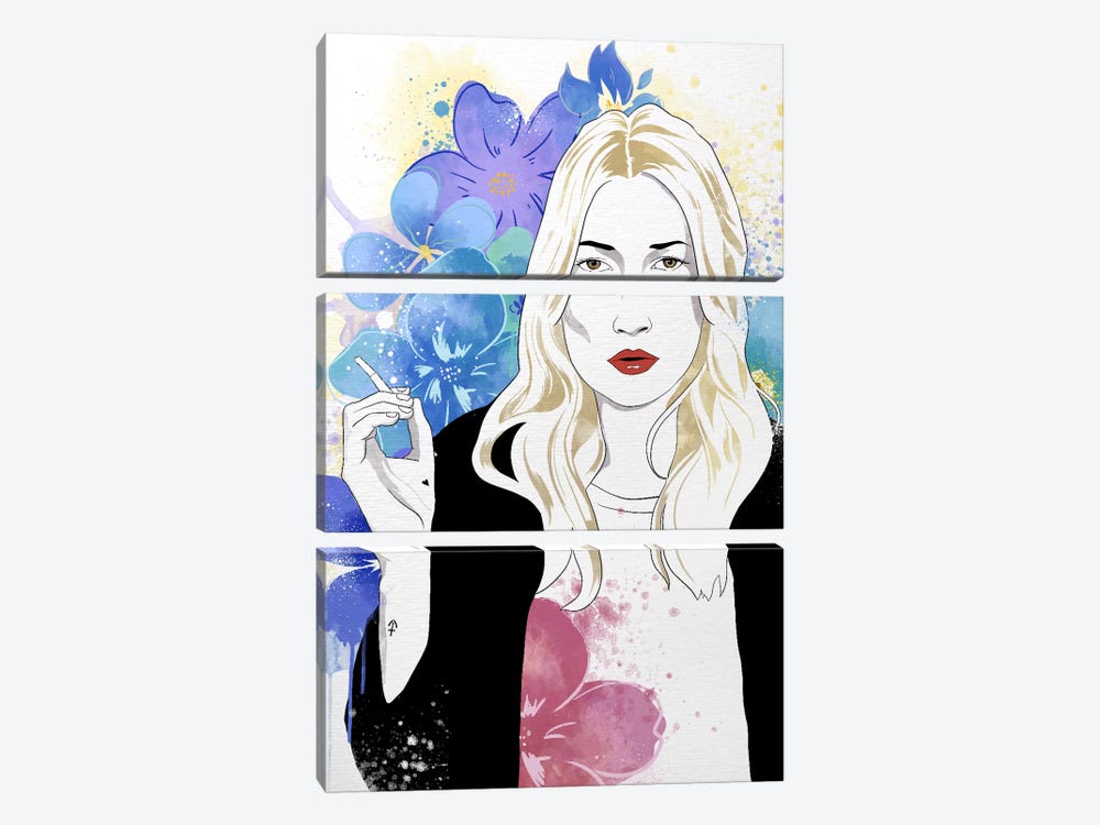 Kate Flower Color Pop by 5by5collective 3-piece Art Print