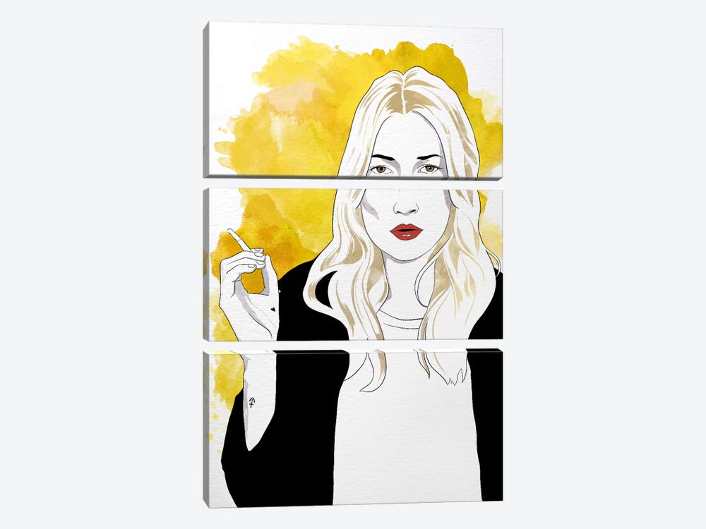 Kate Watercolor Color Pop by 5by5collective 3-piece Canvas Artwork