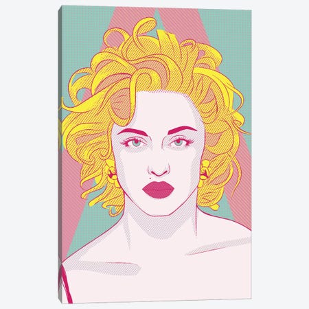 Madonna Queen of Pop Color Pop Canvas Print #ICA1254} by 5by5collective Canvas Art Print