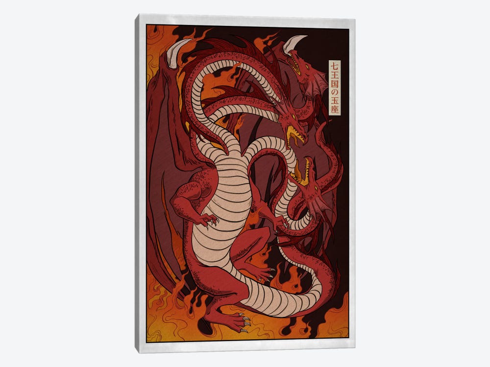 Targaryen House with Border by 5by5collective 1-piece Canvas Art Print