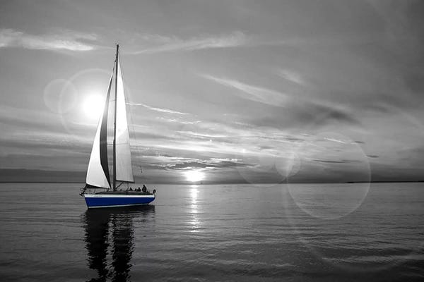 Sailboats: Sailboat Color Pop by Unknown Artist