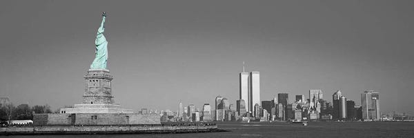 Sculptures & Statues: New York Panoramic Skyline Cityscape Color Pop #2 by Unknown Artist