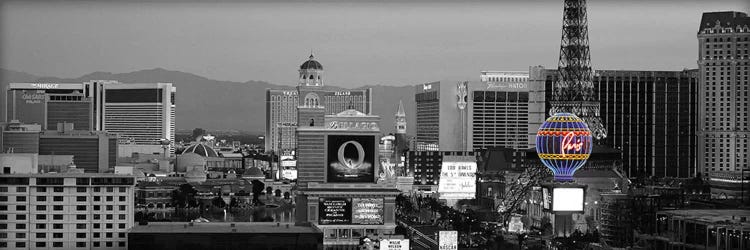 Las Vegas Panoramic Skyline Cityscape (Night) Color Pop