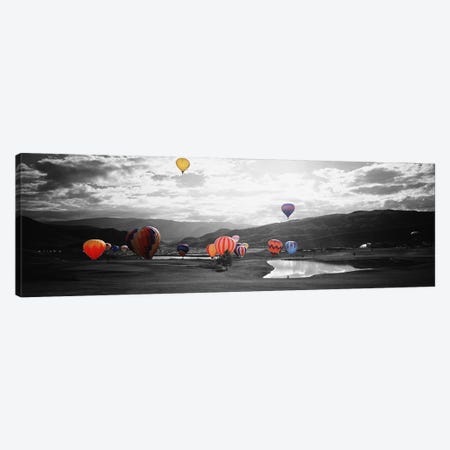 Hot Air BalloonsSnowmass, Colorado, USA Color Pop Canvas Print #ICA1271} by Panoramic Images Canvas Artwork