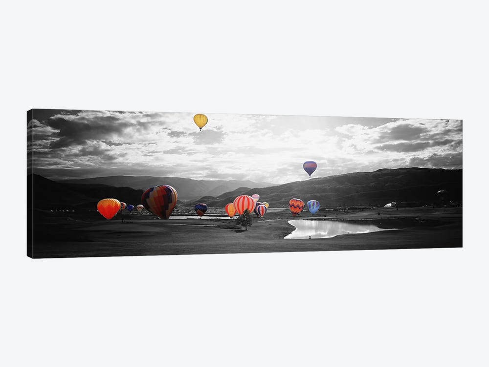 Hot Air BalloonsSnowmass, Colorado, USA Color Pop by Panoramic Images 1-piece Canvas Artwork