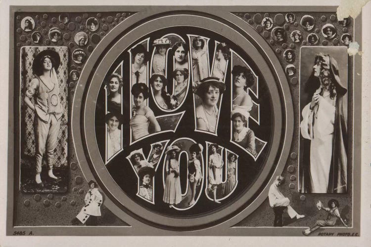I Love You by Unknown Artist wall art