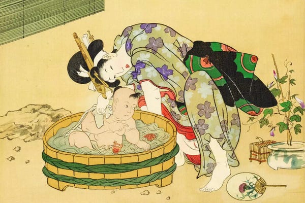 Ukiyo-e: Mother and Child by Unknown Artist