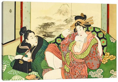 Bathhouse Sessions Canvas Art Print - Japanese Fine Art (Ukiyo-e)