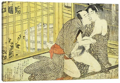 Bathhouse Sessions 2 Canvas Art Print - Japanese Fine Art (Ukiyo-e)