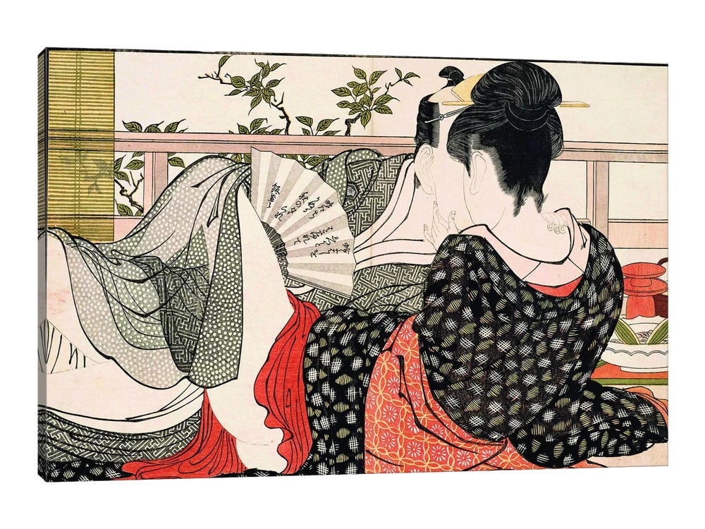The Way Of The Meshimori (Print # - Canvas Wall Art | Kitagawa Utamaro