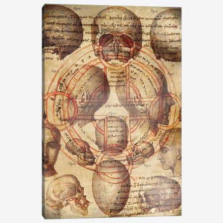 Skullified Cross Canvas Print #ICA1324} by 5by5collective Canvas Art Print