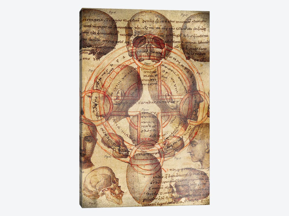 Skullified Cross by 5by5collective 1-piece Canvas Print